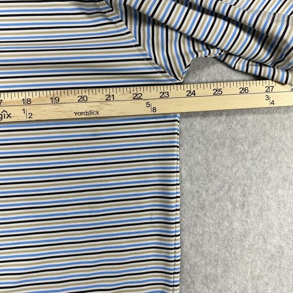 FootJoy Shirt Mens Size Large Striped Golf Polo Treesdales Preppy Short Sleeve - Picture 3 of 11